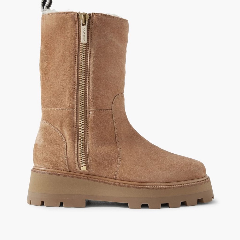 JIMMY CHOO Bayu lamb shearling Lug Boot